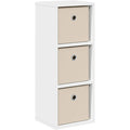 Credenza Compatta con Cassetto Mobile Contenitore Bianco