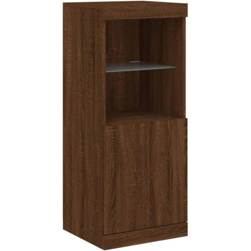 Credenza con Luci LED Rovere Marrone 41 x 37 x 100 cm